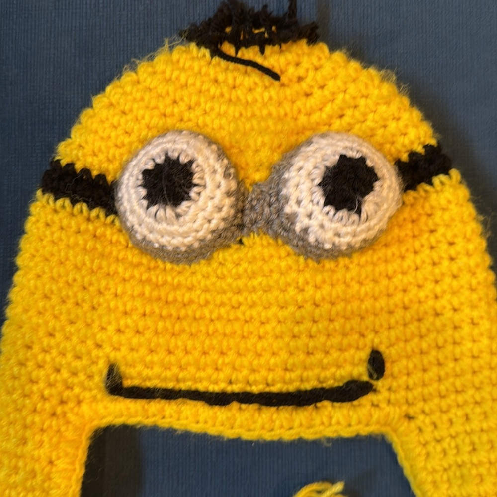 Yellow handmade Minion hat - Picture 3 of 5